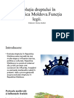 Evoluția Dreptului În Republica Moldova