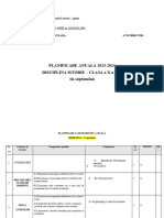 Planificare Calendaristica Clasa X A-1 Oră