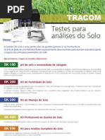 Kit de Análises de Solo Portátil. Loja tracom.com.br