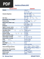 Physics - Notes