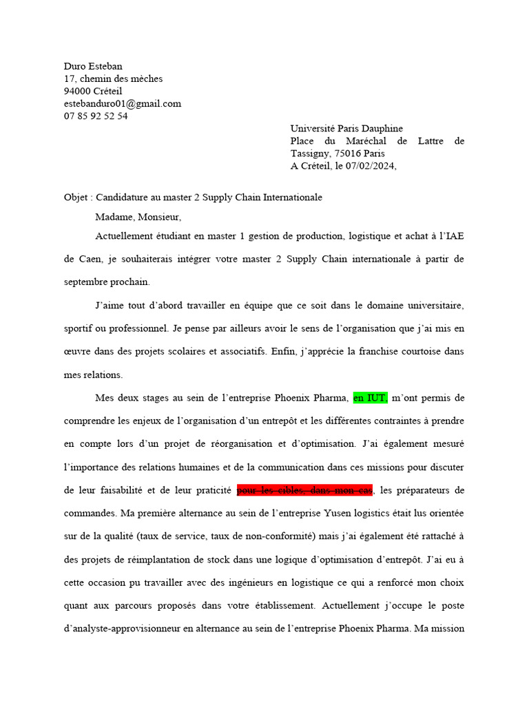 lettre de motivation vap master 2 Centre naturiste René OLTRA : Cap d'Agde main image 0