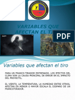 Variable Que Afectan El Tiro