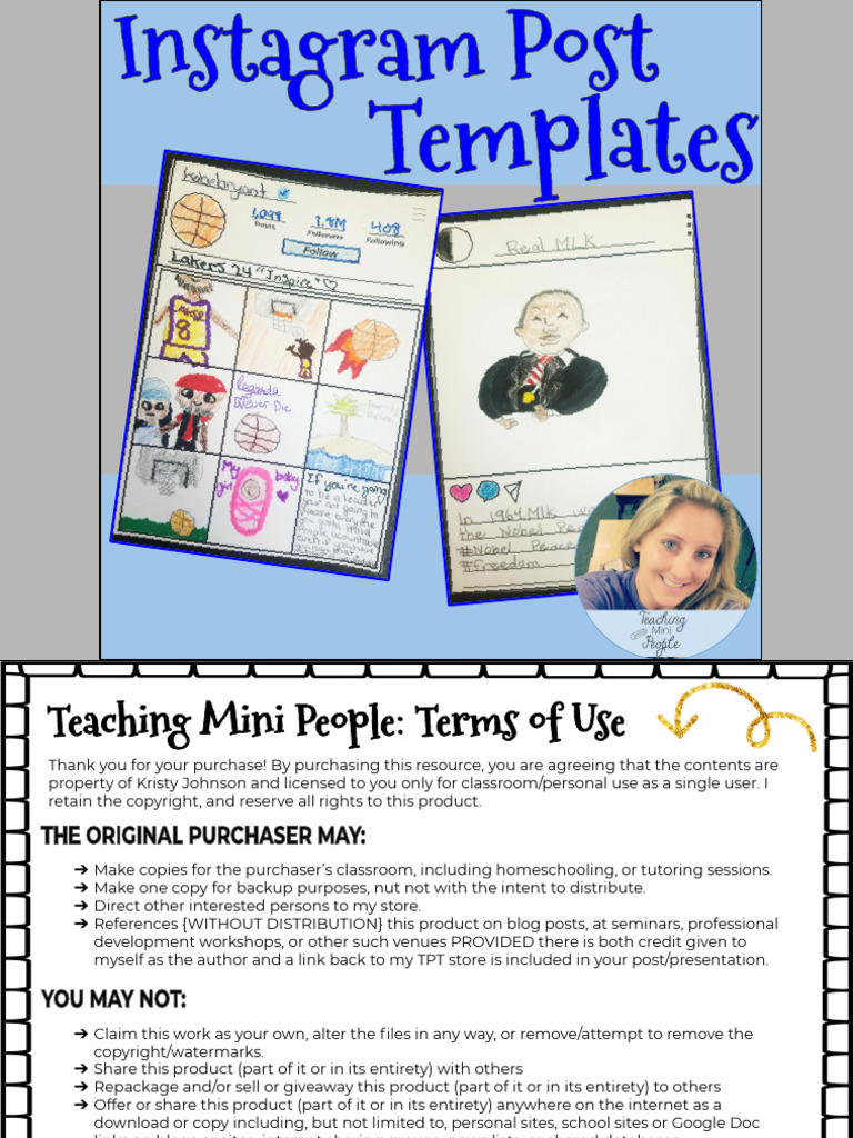 InstagramPostTemplateFREEBIE 1 | PDF | Information Technology | Cyberspace