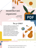 Genetski Modifikovani Organizmi - Prezentacija