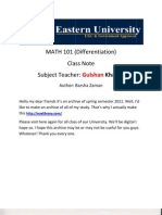 Differentiation All Class Note WWW - Euelibrary