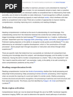 Reading Comprehension - Wikipedia