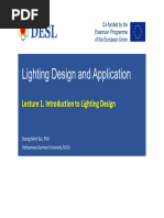 VGU - LightingDesignApplication - Lecture1 - M3.1 Introduction To Lighting Design - P1