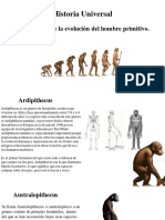 Historia Universal: Infografía Sobre La Evolución Del Hombre Primitivo