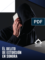 Reporte Delito de Extorsion en Sonora