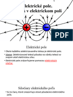 3 ElektrickÃ© Pole. TelesÃ¡ V Elektrickom Poli