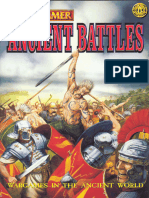 Ancient Battles Rulebook (Anglais) - V1998