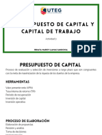El Presupuesto de Capital y Capital de Trabajo