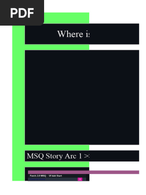 Ffxiv - MSQ Tracker 6.28 Update | PDF