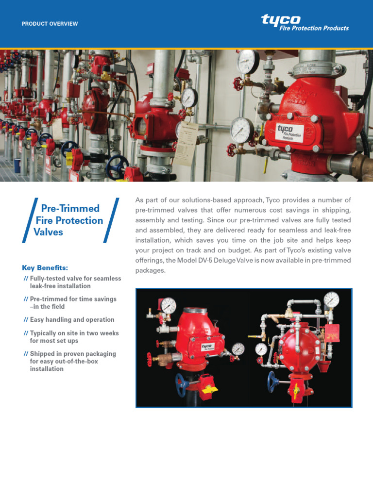 Dokumen - Tips Model DV 5 Deluge Pre Trimmed Valve Tyco Fire Offerings ...