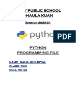Sahil - Program File