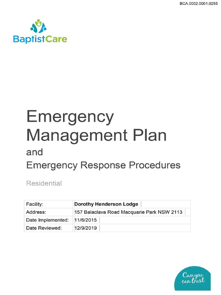 Emergency Response Procedures Overview | PDF | Emergency Management ...