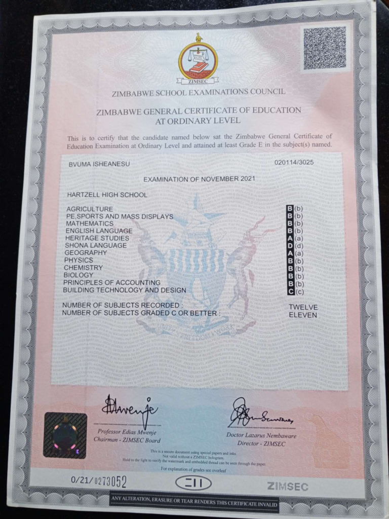 o-level-certificate-pdf