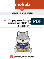 Портрети історичних діячів на ЗНО з історії України