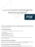 ¿Cómo Crear Tu Estrategia de Marketing Digital? - María Cristal Taveras Robles