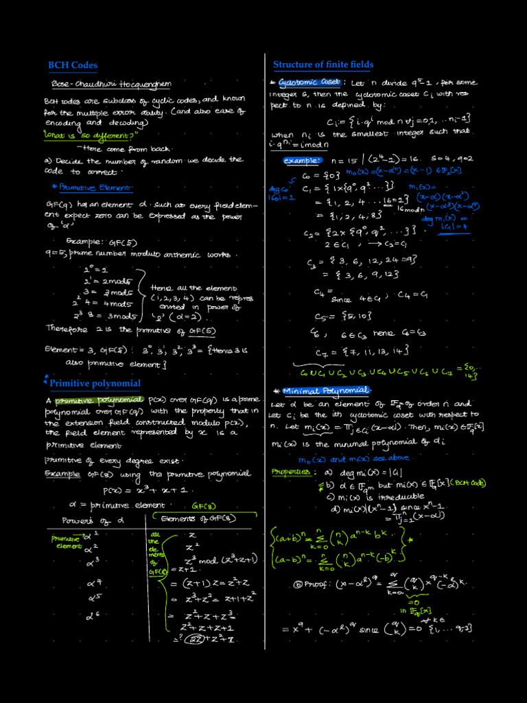 Bch codes pdf mathematics error detection and correction