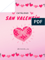 Documento A4 Catálogo de San Valentín Moderno Rosa