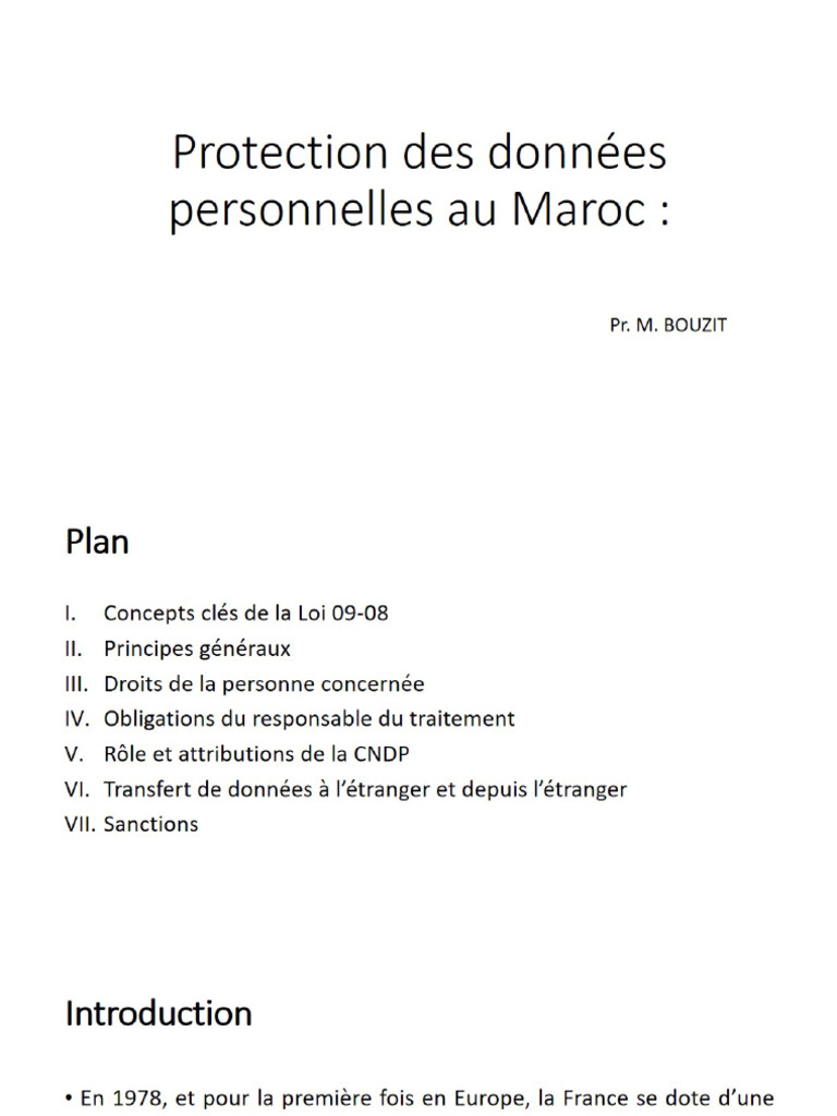 Protection Des Données Personnelles | PDF