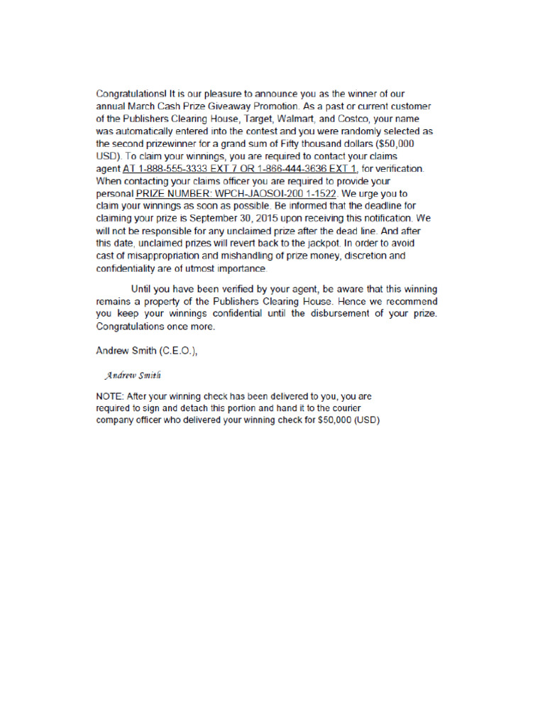 Scam Letter PDF | PDF