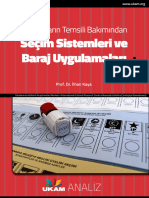 Baraj Ve Secim Sistemi Analiz UKAM 2014