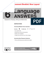 G6 Sample Booklet Language Answer