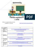 Digitális Segédanyagok Gyűjteménye Az 1. Osztályos Matematika Tananyaghoz