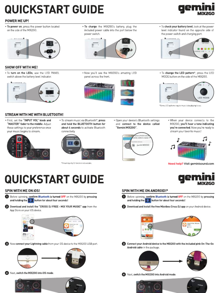 GEMINI MIX2GO PRO APP visual data 3