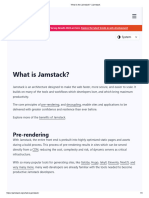 What Is The Jamstack - Jamstack