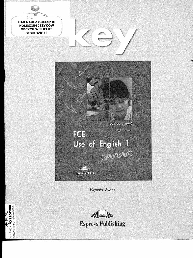 FCE Use of English 1 Key | PDF