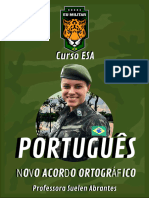 PORTUGUÊS - Novo Acordo Ortográfico - ESA