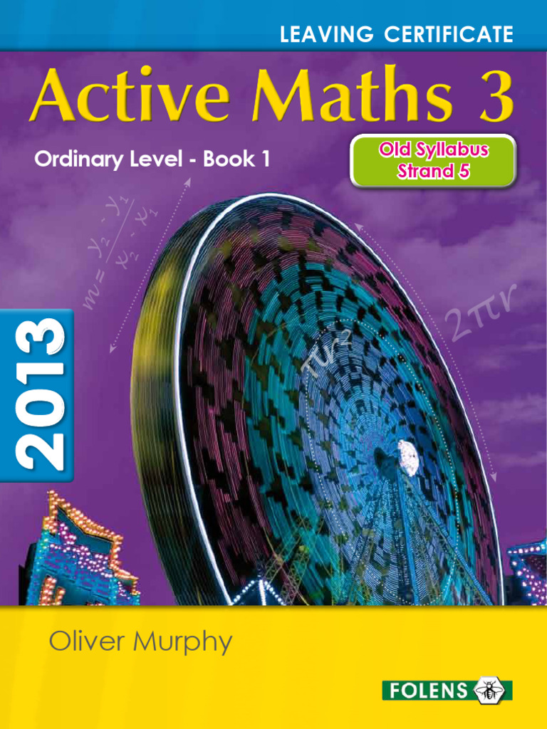 Active Maths 3 Leaving Cert Ordinary Level Old Strand 5 Booklet PDF