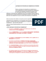 FORO Características y Principios de La Formación Por Competencias en Colombia