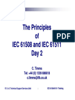The Principles of IEC 61508 and IEC 61511 Day 2