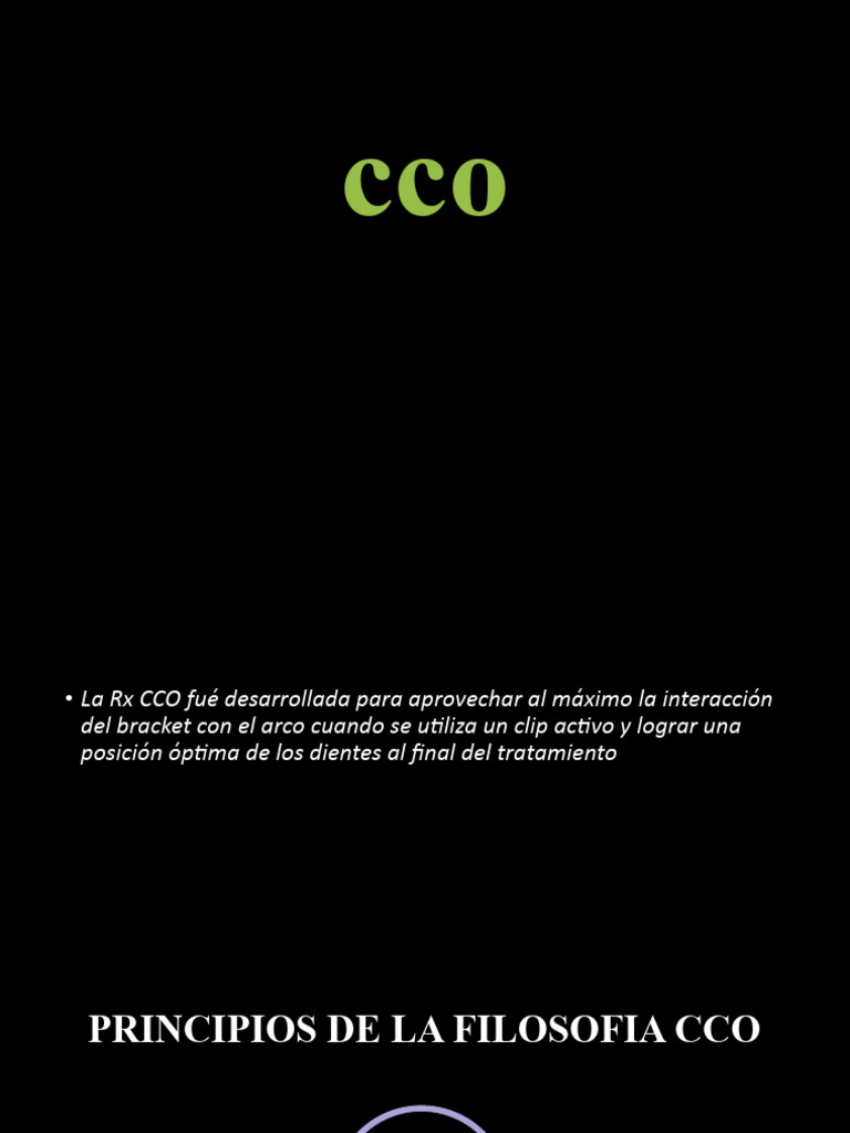 Sistema CCO en Ortodoncia: Eficiencia y Torque | PDF | Ramas de Odontología