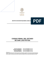 Codigo Penal Estado de San Luis Potosi 08 Sept 2023