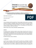 A Abordagem Histórica No Ensino de Ciências E Matemática: As Contribuições para Uma Aprendizagem Significativa