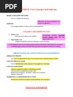 NOTES - CHAPTER II - Cost Accounting and Control