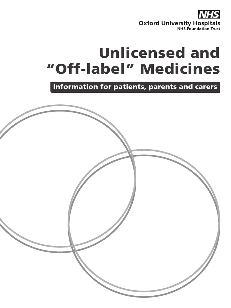 Understanding Unlicensed Medicines | PDF | Medicine | Pharmaceutical ...