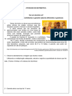 4º ANO - Matemática - Vai Um Docinho Ai