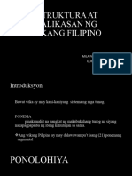 Istruktura at Kalikasan NG Wikang Filipino (Fili 42)