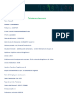 Fiche de Renseignements FIS PDF