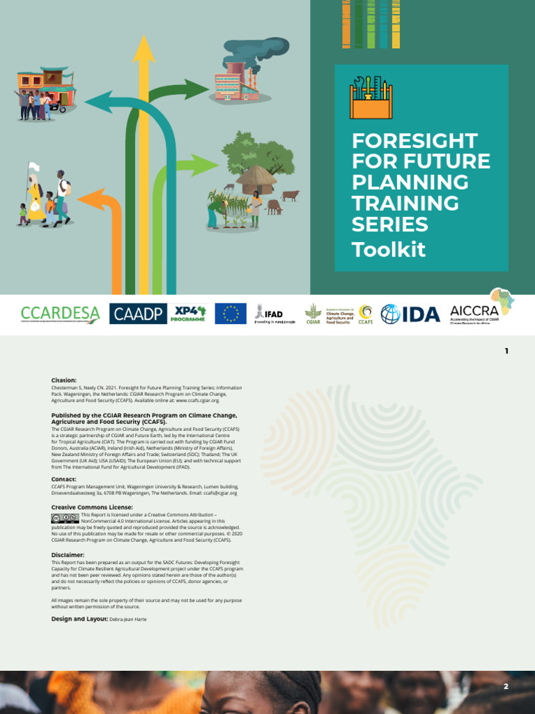 Foresight For Future Planning Toolkit Pdf Scenario Planning Drought
