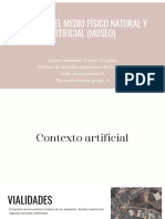 Análisis Del Medio Físico Natural y Artificial (MUSEO)