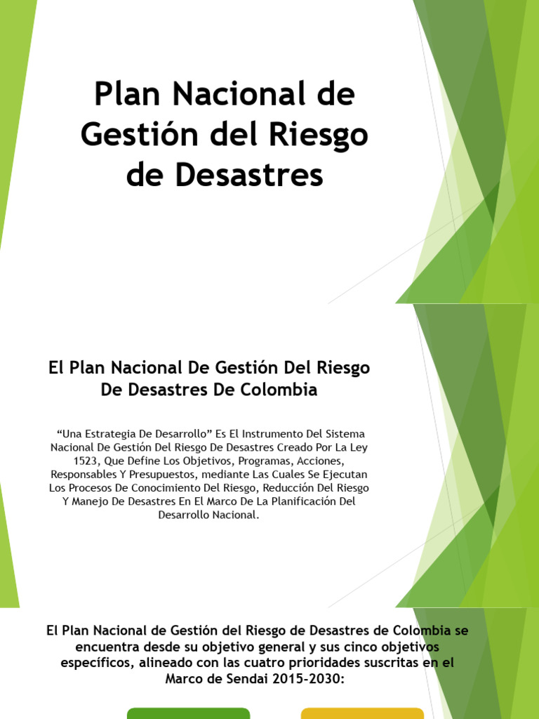 Actualizacion Plan De Gestion De Riesgos Pdf Reducción De Desastres