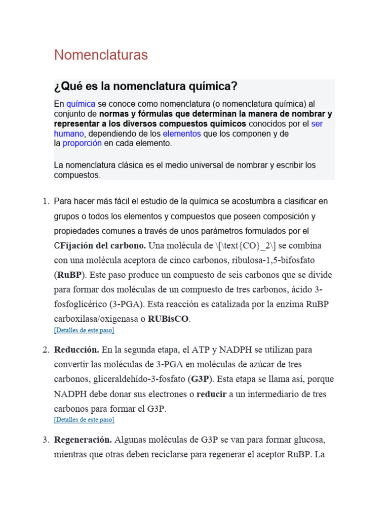 Nomenclaturas | PDF | Redox | Compuestos químicos