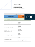 Detailed Lesson Plan - Homophones